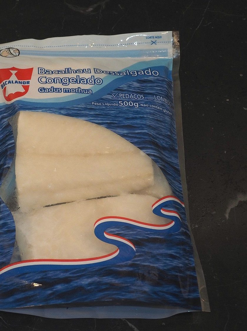 Desalted cod portions